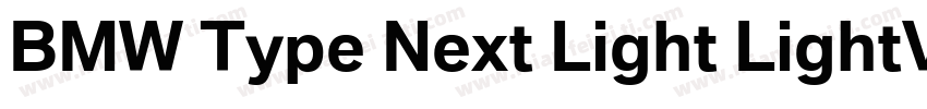 BMW Type Next Light LightVersion 2字体转换